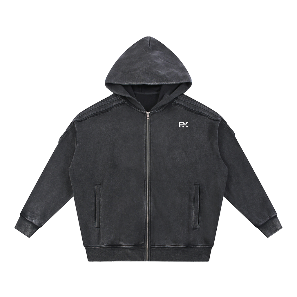 Street Wash Zip-Up Hoodie