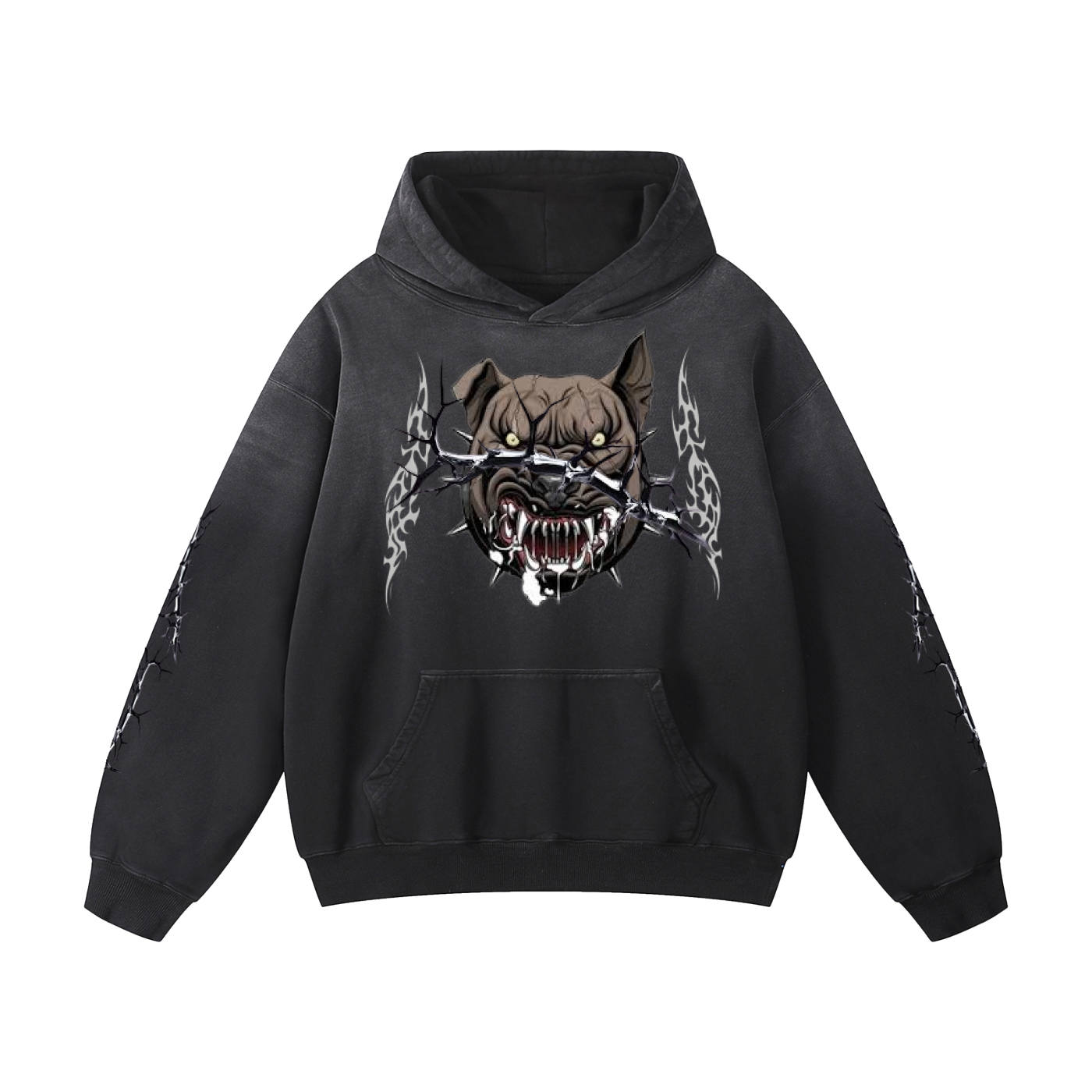 FadeWave Oversized Hoodie