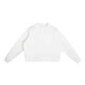 Fleece Mock-Neck Crew Sweatshirt