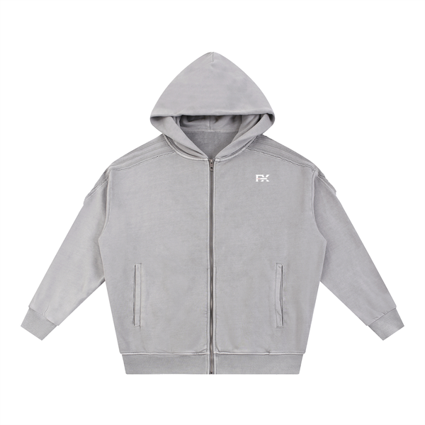 STREET WASH ZIP-UP HOODIE