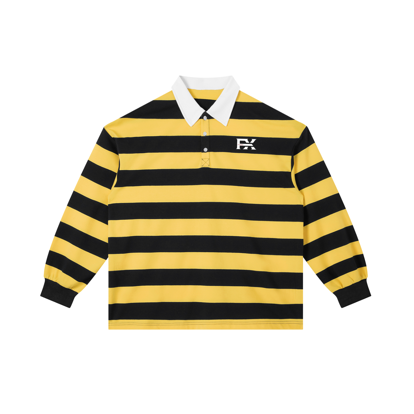 Color Block Stripe Polo Shirt