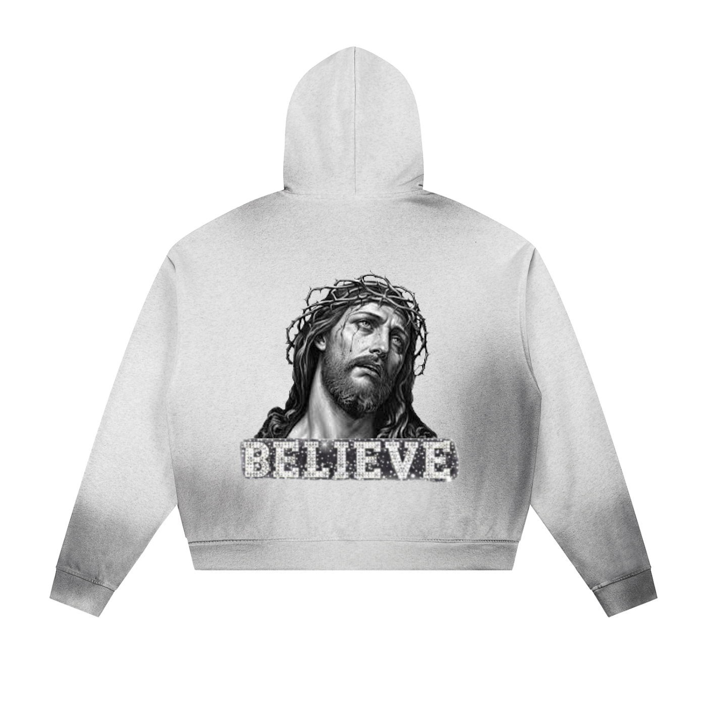 Raw Edge vintage Zip Up Hoodie