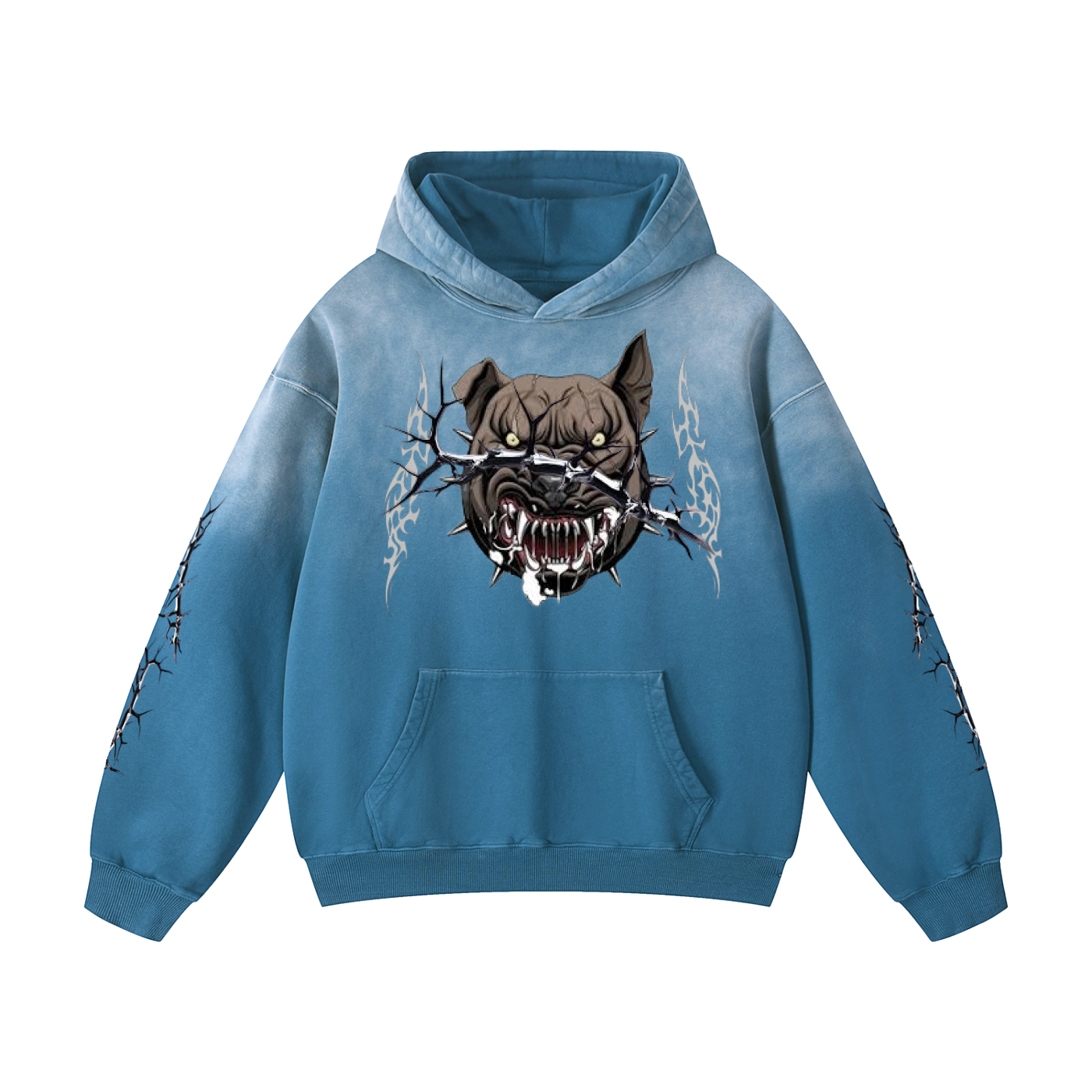 FadeWave Oversized Hoodie