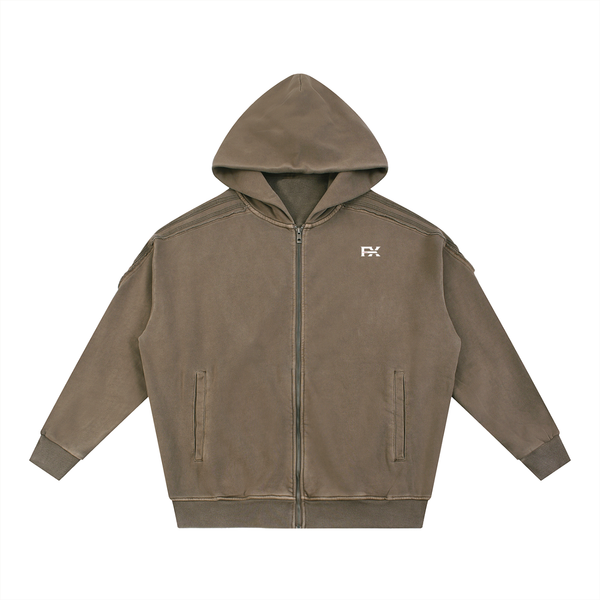 STREET WASH ZIP-UP HOODIE