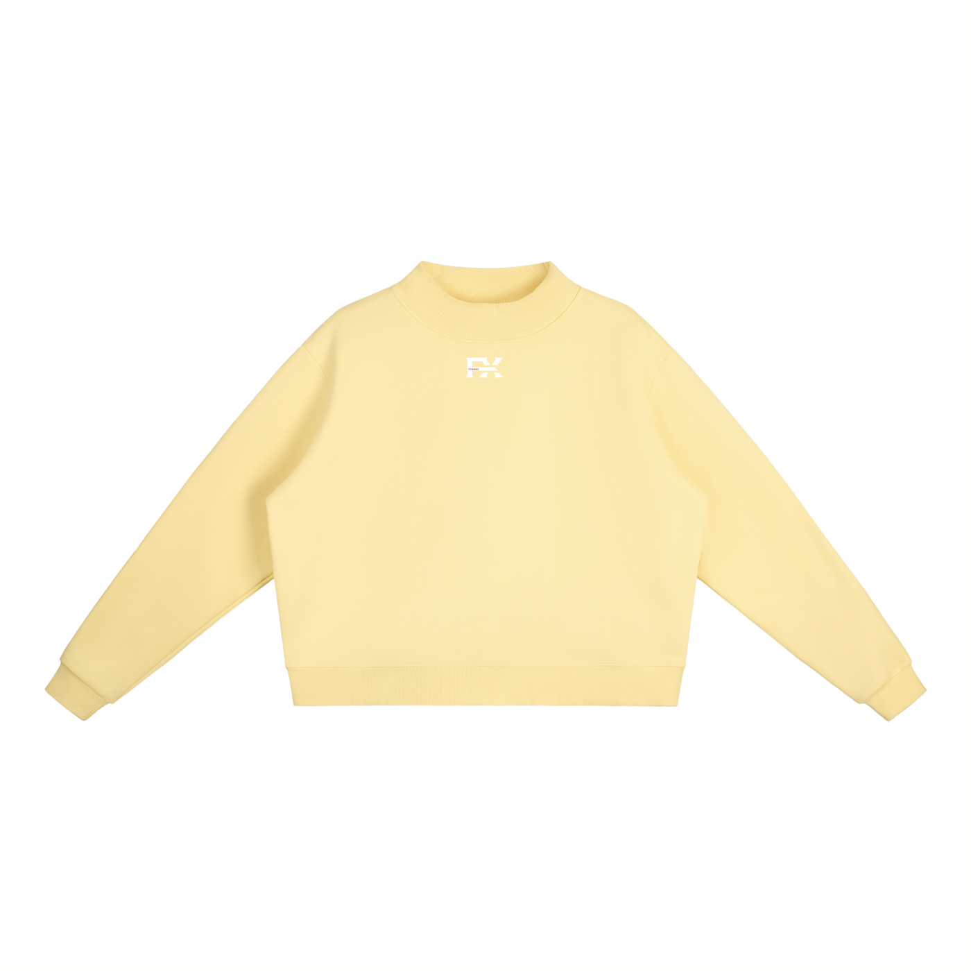 Fleece Mock-Neck Crew Sweatshirt