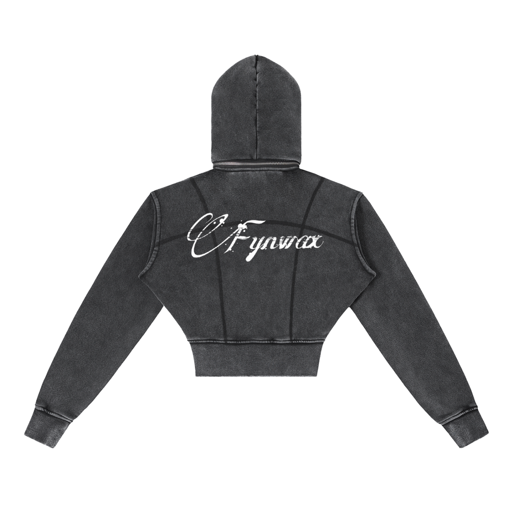 Vintage Cropped Hoodie